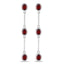 2.70 Carat Genuine Garnet Sterling Silver Earrings