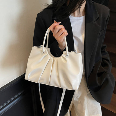 Bolso de hombro con forma de nube plisada Niche para mujeres