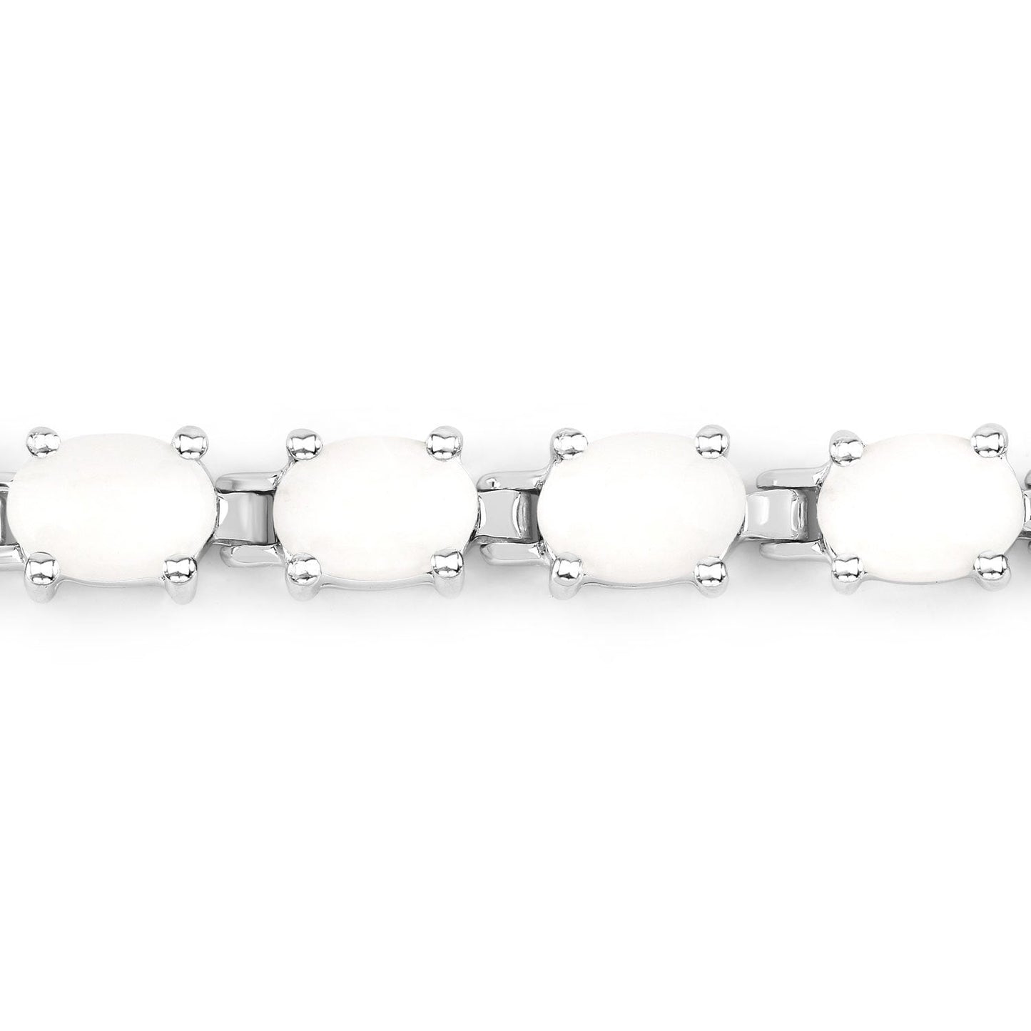 Pulsera de plata esterlina .925 con ópalo genuino de 10.26 quilates