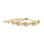 Pulsera Bolo Corazón Infinito de Diamantes en Plata Esterlina Baño de Oro de 14K