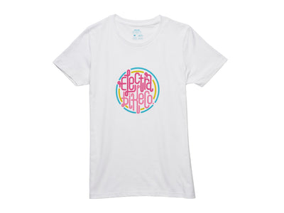 Electra Neon Tee for Women - Medium White Shirt