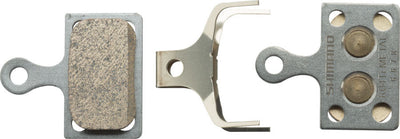 Plaquettes de frein à disque Shimano K04Ti-MX - Composition métallique avec plaque de fond en titane
