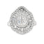 Anillo Elegante de Circonio Cubico Genuino en Plata Esterlina