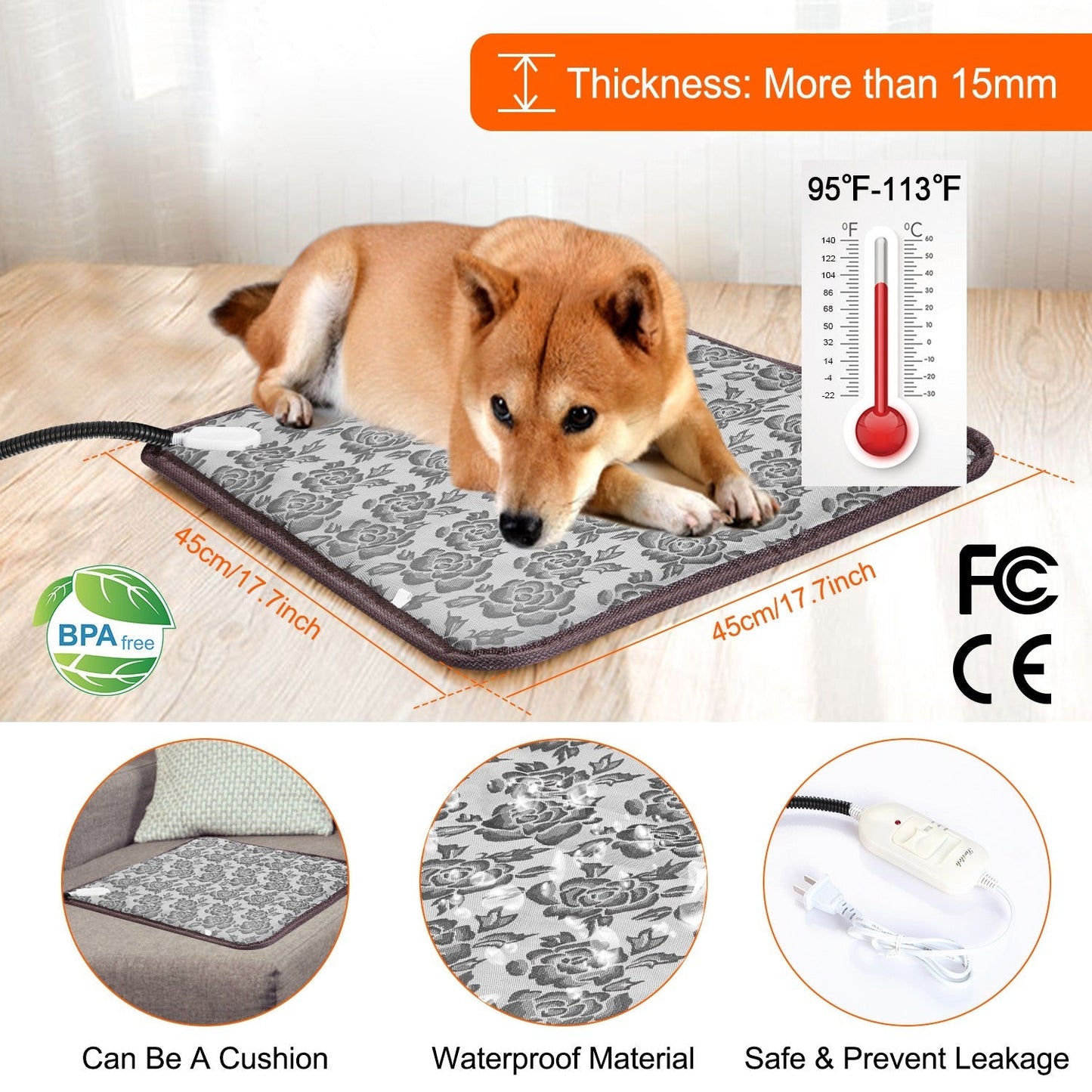 Tapis chauffant pour animaux de compagnie GBruno Cozy pour un confort ultime