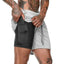 Shorts de course 2-en-1 pour hommes pour un mode de vie actif