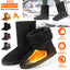 Women's Waterproof Faux Suede Mid-Calf Snow Boots with Fur Lining