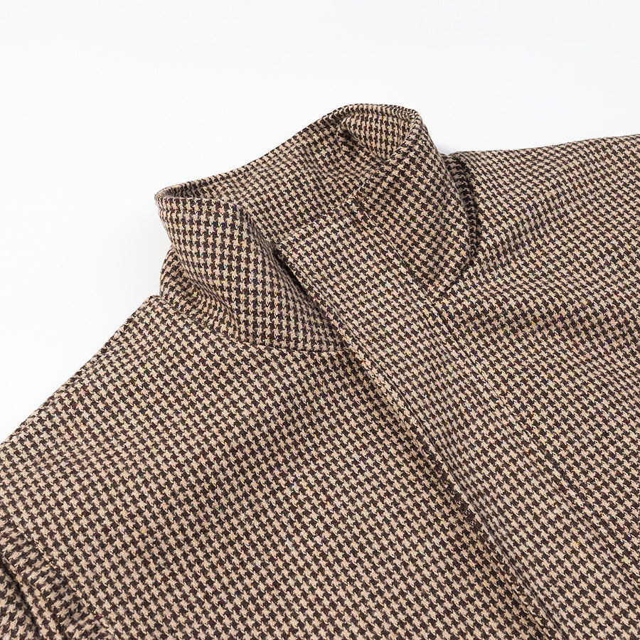 Women's Fashionable Plaid Coat - Versatile Outerwear