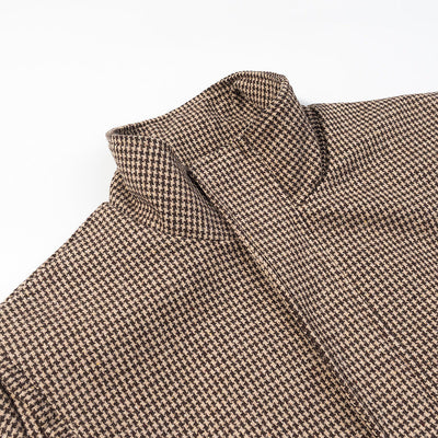Abrigo de cuadros de mujer a la moda - Ropa exterior versátil