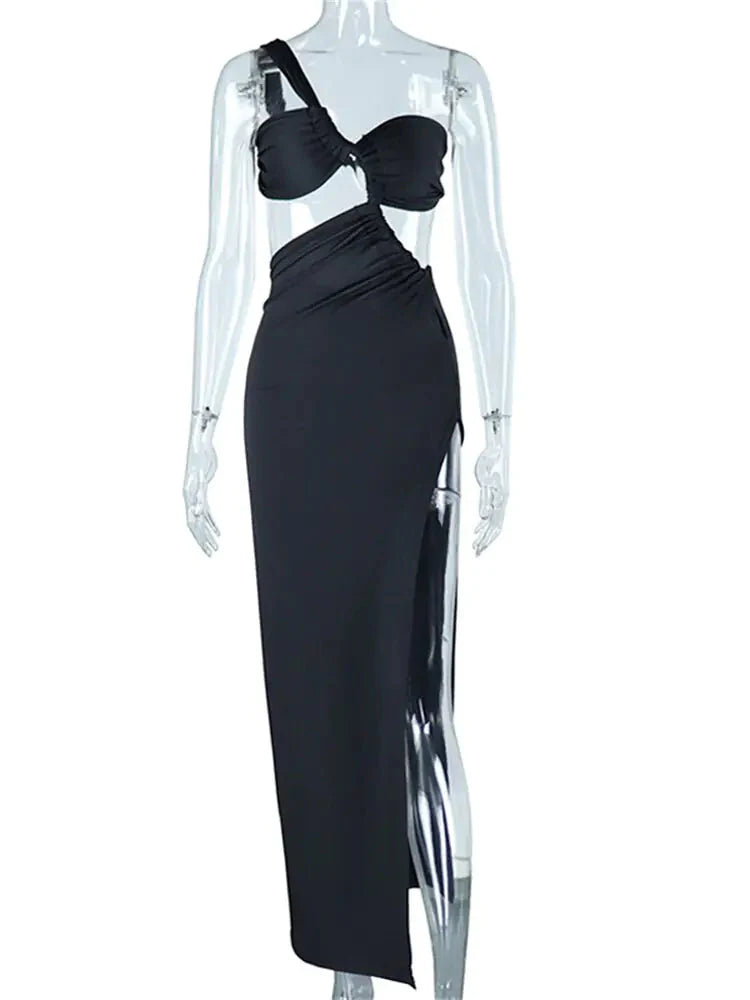 Robe élégante vintage à dégradé et découpes