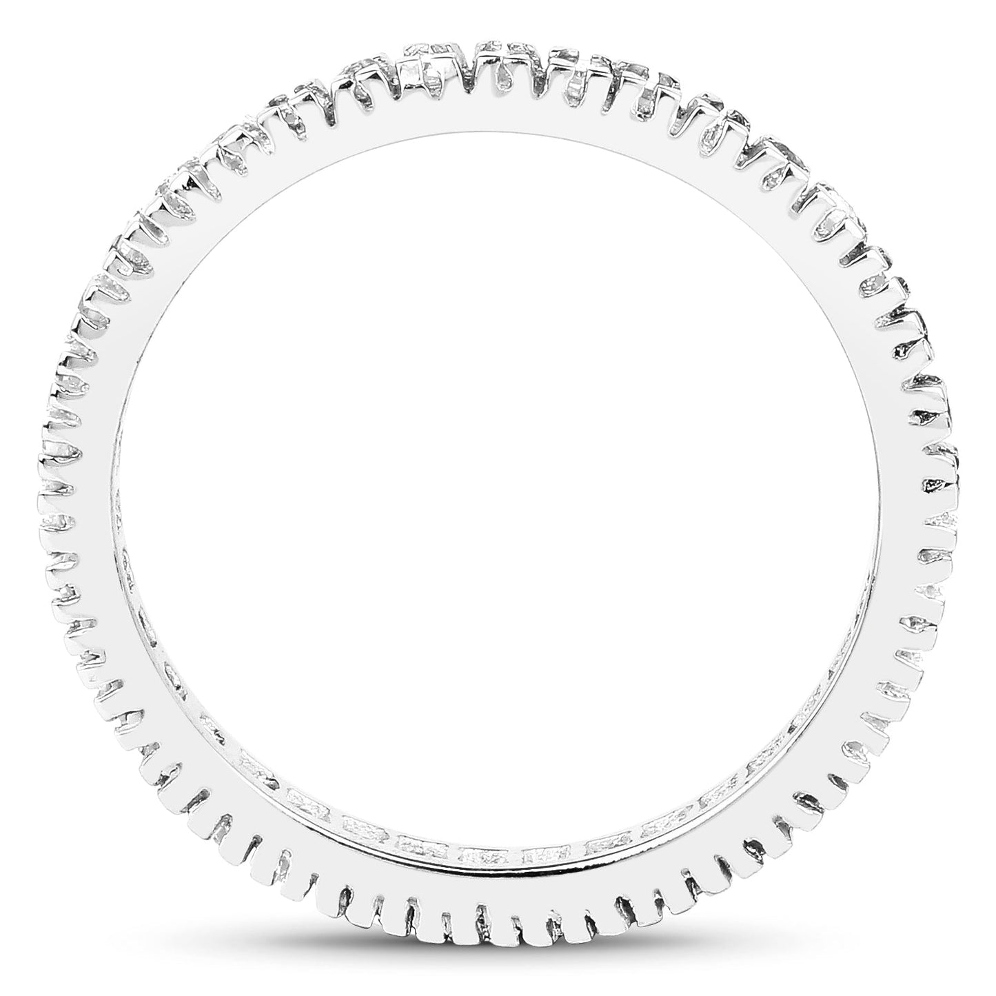 Anillo de Diamante Champagne Genuino de 0.57 Quilates en Plata Esterlina
