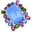 26.67 Carat Multi-Stone Floral Engagement Ring in Sterling Silver