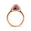 14K Rose Gold Amethyst & Diamond Cocktail Ring
