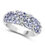 1.48 Carat Genuine Tanzanite Sterling Silver Engagement Ring