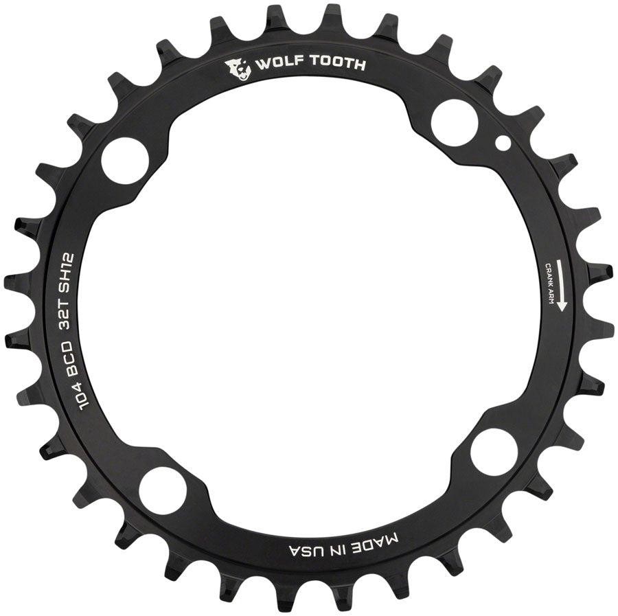 Wolf Tooth 104 BCD Chainring - 32t for Shimano 12-Speed HG+
