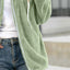 Cozy Fleece Zip-Up Hooded Jacket - Plus Size
