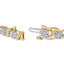 Pulsera de Clúster de Diamantes de Corte Redondo de 2.00 Cttw en Oro Amarillo de 10K