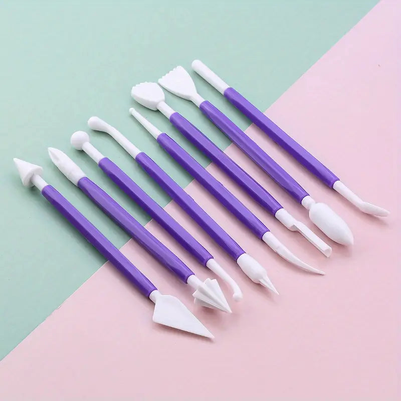 Ensemble d'outils de décoration de gâteaux en fondant de 8 pièces