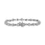 Pulsera de eslabones con diamantes en espiral de plata esterlina .925 - 7.25"