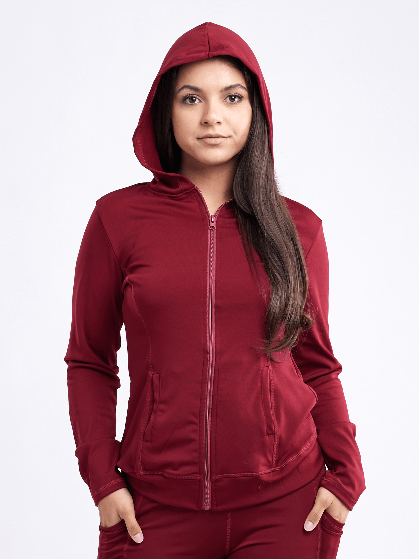 JupiterGear Women's Fitted Zip-Up Hoodie Jacket with Pockets