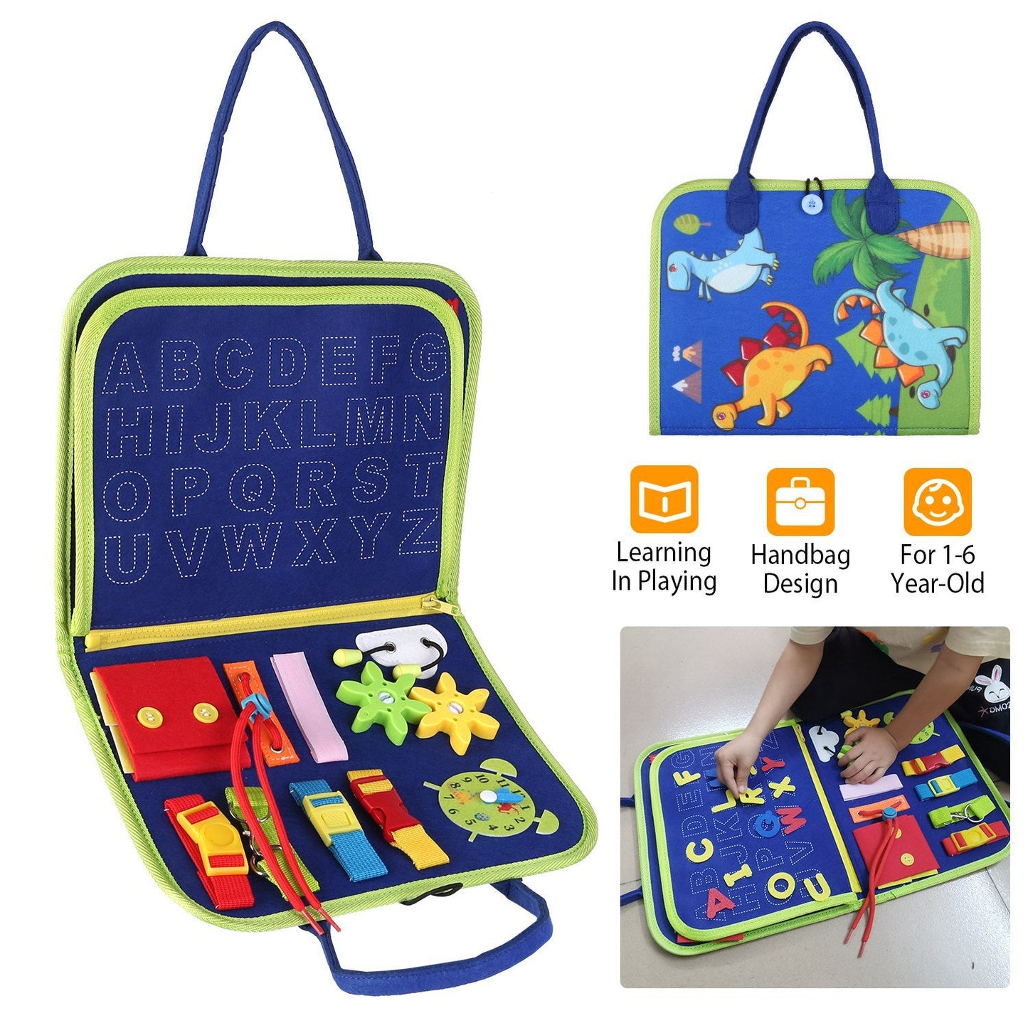 GBruno Kids Busy Board - Educational Toy for Skill Development