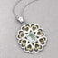 Pendentif en argent sterling avec améthyste verte véritable de 2,10 carats