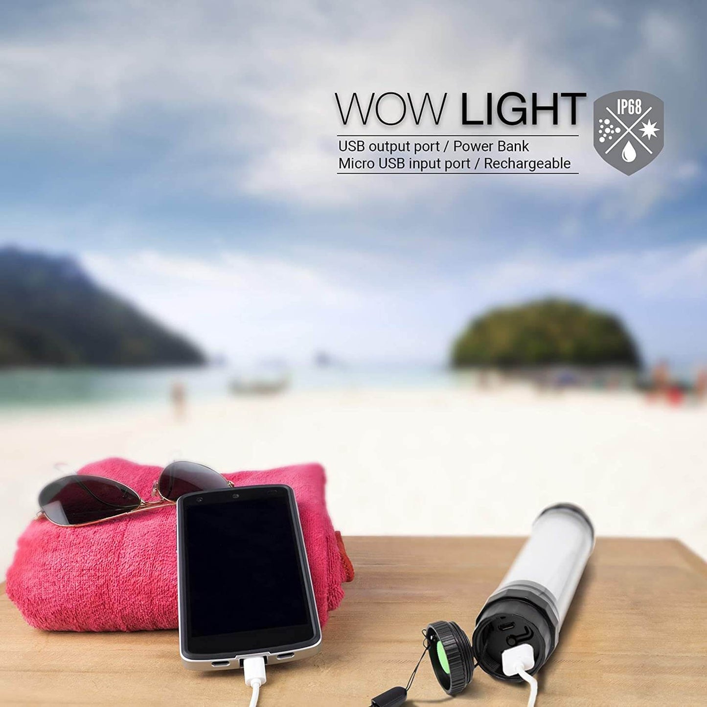 Lampe de poche et lanterne étanche Wow Sports