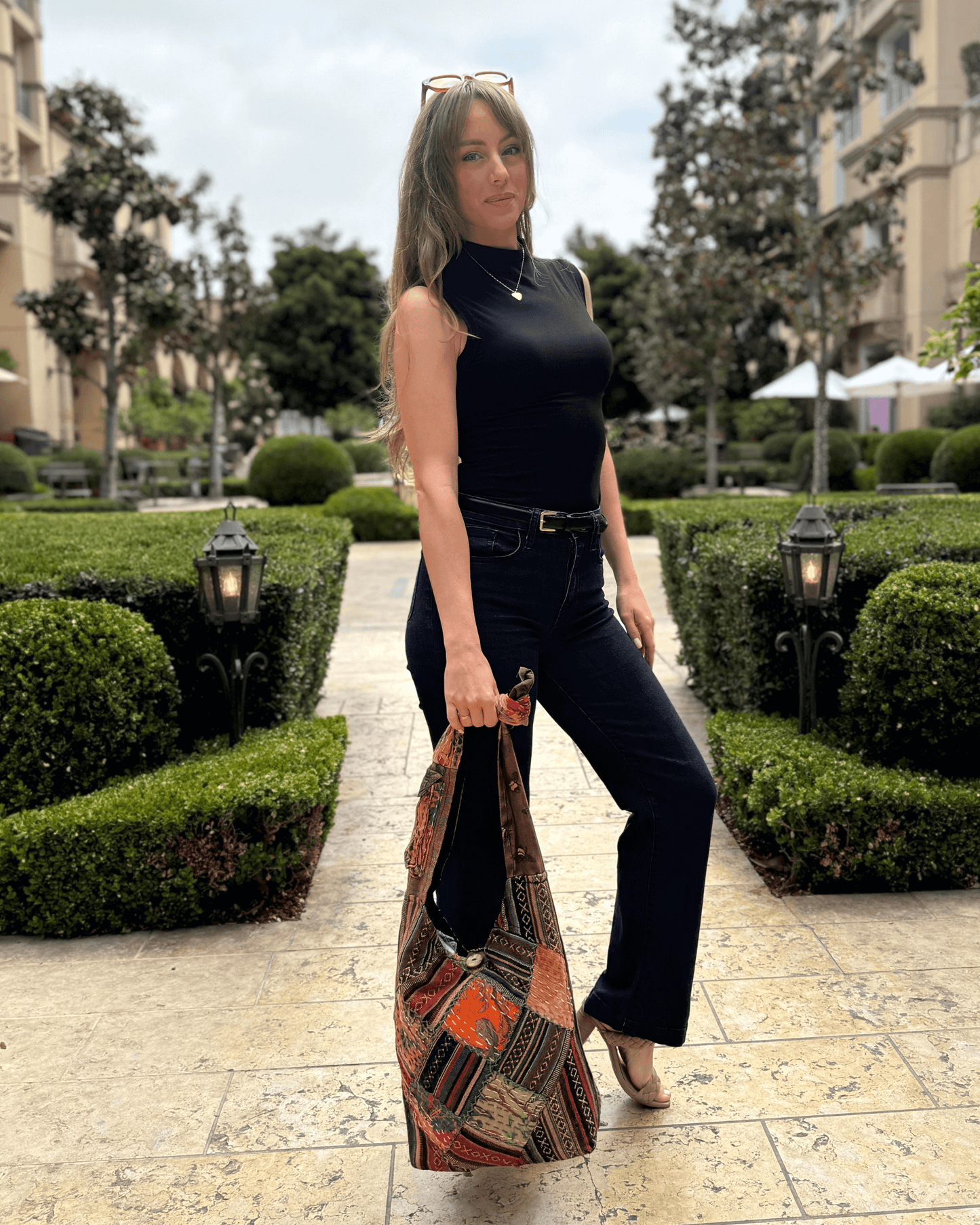 Bolso Hobo de Parchwork Acolchado de la Colección Kathmandu