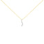 Pendentif en Diamant de Voyage Certifié AGS en Or Jaune 14K