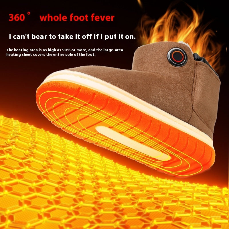 Electric Heating Cotton Boots for Winter Comfort