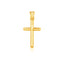 14k Yellow Gold High Polish Cross Pendant