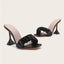 Elegant Casual Pleated Wine Glass Sandals