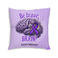 Be Brave Epilepsy Awareness Tufted Floor Pillow
