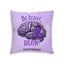 Be Brave Epilepsy Awareness Tufted Floor Pillow