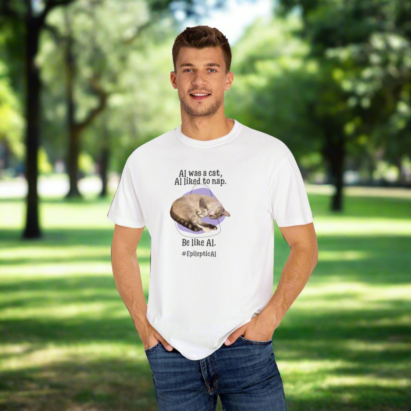 Sé como Al Camiseta Unisex Teñida en Prenda
