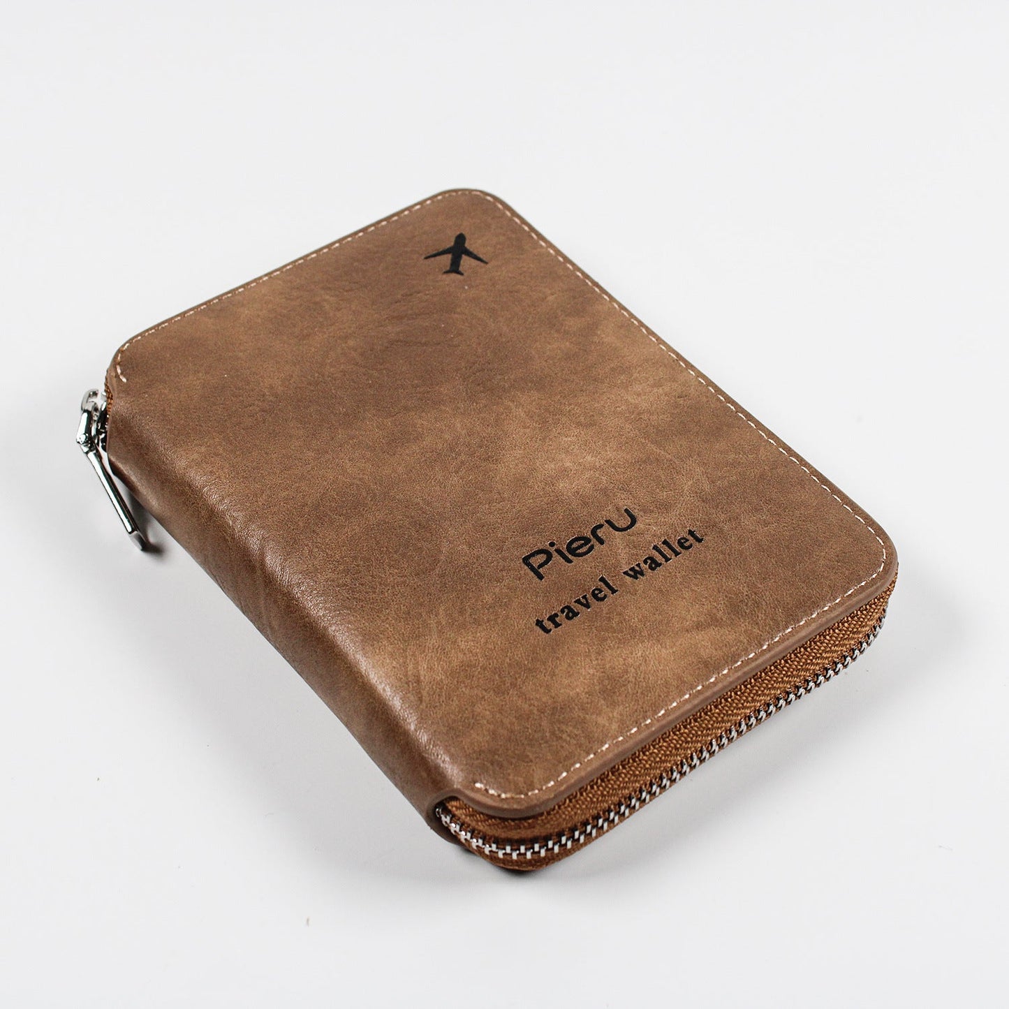 Multi-functional RFID Travel Wallet with Zipper Closure