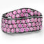 2.33 Carat Genuine Ruby Cluster Ring in Sterling Silver