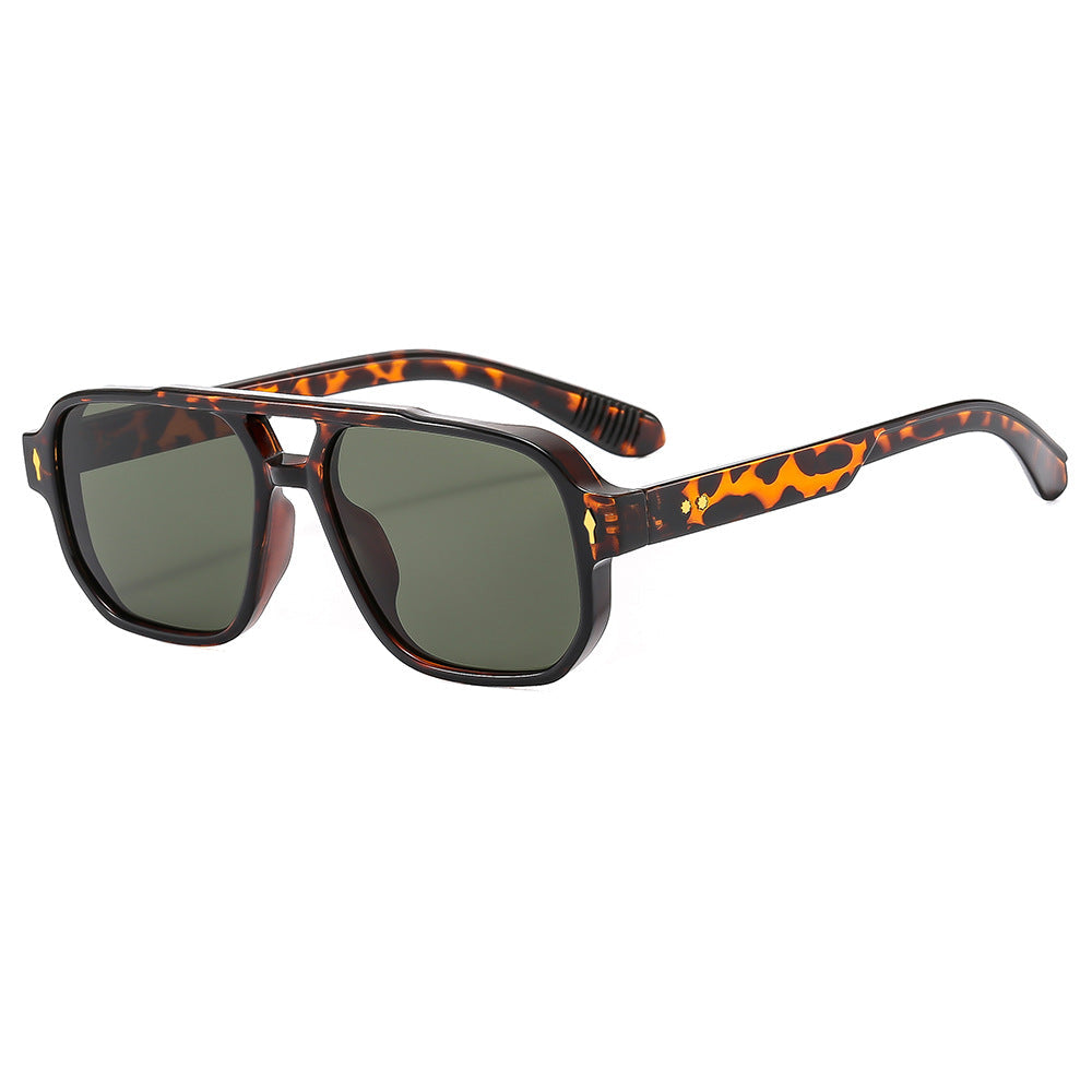 Retro Casual Double Beam Sunglasses