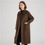 Elegant Double-Faced Wool Overcoat for Women