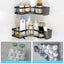 2-Piece Corner Shower Caddy Set - Anti-Rust Organizer