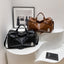 Grand Sac de Sport en Cuir Souple avec Compartiment à Chaussures
