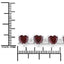 11.62 Carat Genuine Garnet & White Diamond Sterling Silver Bracelet