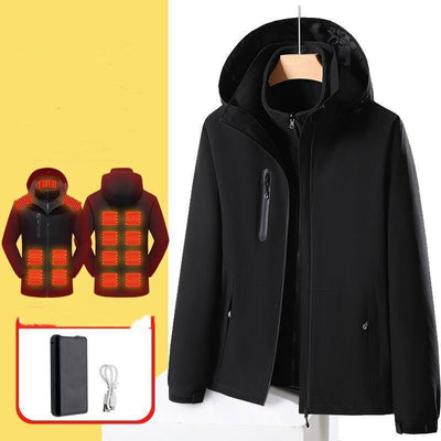 Smart Electric Heating Shell Jacket - Three-in-One