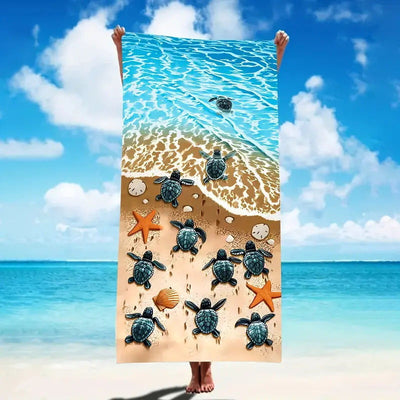 Toalla de Playa de Microfibra Creativa para Máximo Confort