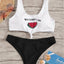 Ensemble de bikini deux pièces élégant à imprimé léopard