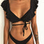 Ensemble de bikini deux pièces élégant à imprimé léopard