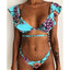 Ensemble de bikini deux pièces élégant à imprimé léopard