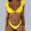 Ensemble de bikini deux pièces élégant à imprimé léopard