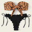 Ensemble de bikini deux pièces élégant à imprimé léopard