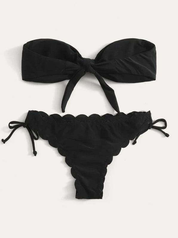 Ensemble de bikini deux pièces élégant à imprimé léopard