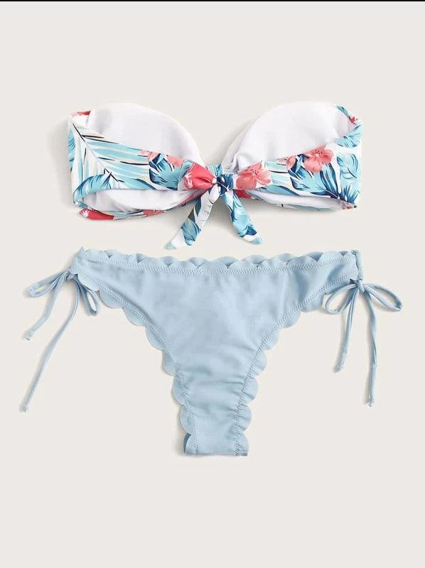 Ensemble de bikini deux pièces élégant à imprimé léopard